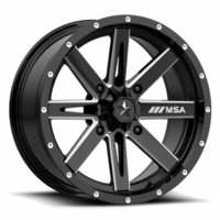 MSA M41 Boxer Gloss Black Milled Wheel - 4/156