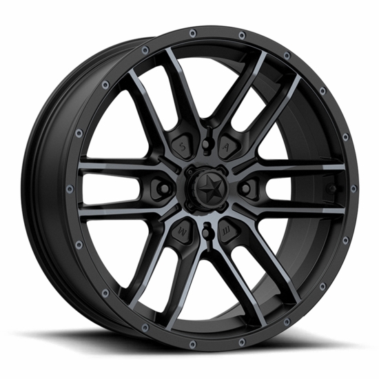 MSA M43 Fang Satin Black Wheel - 4/110