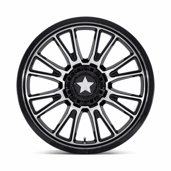 MSA M51 Thunderlips Gloss Black Machined Wheel - 4/137, 4/156 - alt image 1