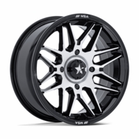 MSA MA052 Radar Gloss Black w/ Machined Face Wheel - 4/137