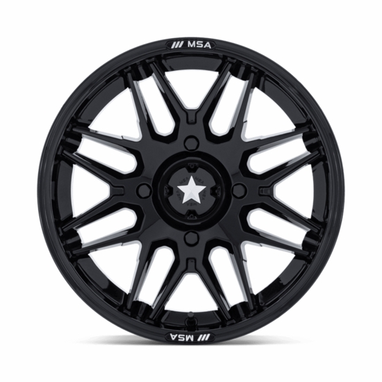 MSA MA052 Radar Gloss Black Wheel - 4/137 - alt image 1