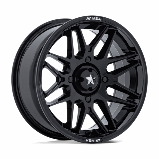 MSA MA052 Radar Gloss Black Wheel - 5/4.5