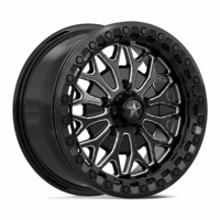 MSA MA053 Bolo Gloss Black Milled Beadlock Wheel - 4/156