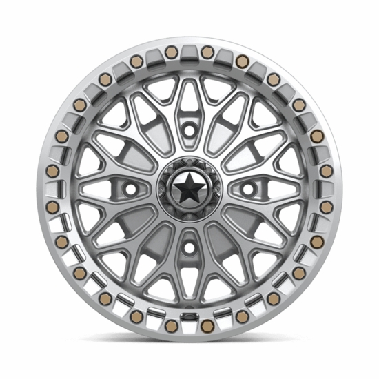MSA MA053 Bolo Gloss Silver Beadlock Wheel - 4/137 - alt image 1