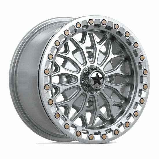 MSA MA053 Bolo Gloss Silver Beadlock Wheel - 4/156