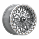 MSA MA053 Bolo Gloss Silver Beadlock Wheel - 4/156