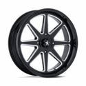 MSA MA054 Spark Gloss Black Milled Wheel - 4/110
