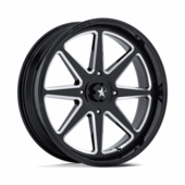 MSA MA054 Spark Gloss Black Milled Wheel - 4/110