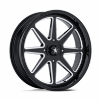 MSA MA054 Spark Gloss Black Milled Wheel - 4/137