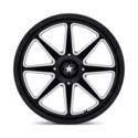 MSA MA054 Spark Gloss Black Milled Wheel - 5/4.5