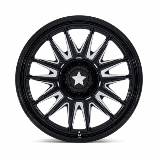 MSA MA055 Commander Gloss Black Milled Wheel - 4/110 - alt image 1