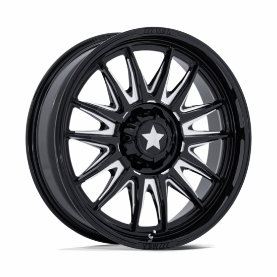 MSA MA055 Commander Gloss Black Milled Wheel - 5/4.5