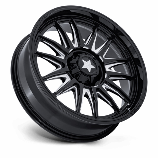 MSA MA055 Commander Gloss Black Milled Wheel - 5/4.5 - alt image 0