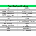 MTX Audio 100W RMS 2-Channel Amplifier