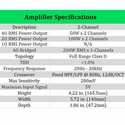 MTX Audio 200W RMS 2-Channel Amplifier