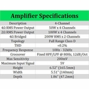 MTX Audio 400W RMS 4-Channel Amplifier