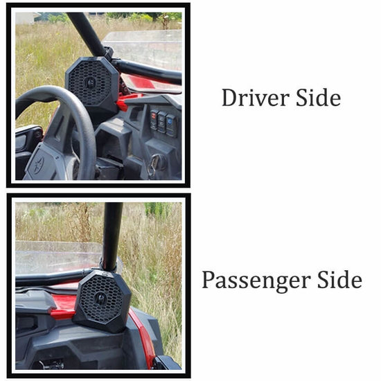 MTX Audio Dash Mount Speaker Pods (Sold in Pairs) - 2014-19 Polaris RZR XP 1000, XP Turbo, S 1000, 900, S 900 - alt image 2