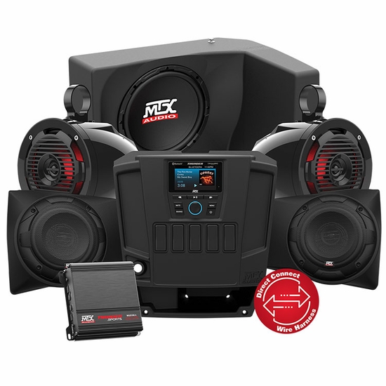MTX Stage 3 Audio System - 2013-19 Full Size Polaris Ranger w/ Pro-Fit Cage