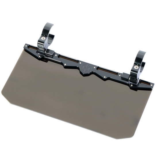 Pro Armor 12 Inch Tinted Aluminum Visor w/ 1.75 Inch Clamp