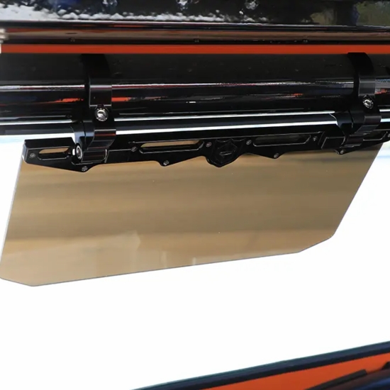 Pro Armor 12 Inch Tinted Aluminum Visor w/ 1.75 Inch Clamp - alt image 4