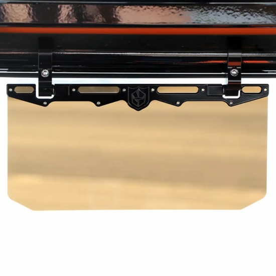 Pro Armor 12 Inch Tinted Aluminum Visor w/ 2 Inch Clamp - alt image 2