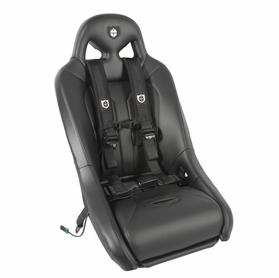 Pro Armor 2 Inch Wide Driver Side Auto-Style Harness - Black - alt image 1