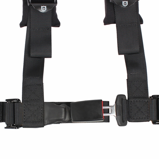 Pro Armor 2 Inch Wide Passenger Side Auto-Style Harness - Black - alt image 0