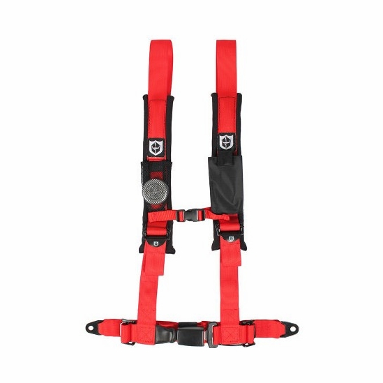 Pro Armor 2 Inch Wide Passenger Side Auto-Style Harness - Red