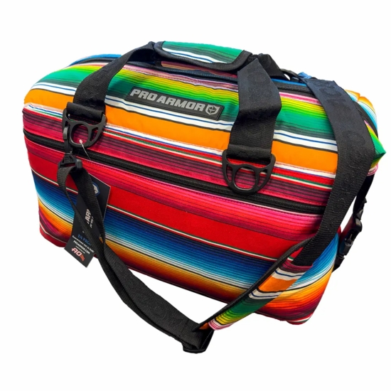 Pro Armor 24 Pack Canvas Serape Cooler Bag - alt image 1