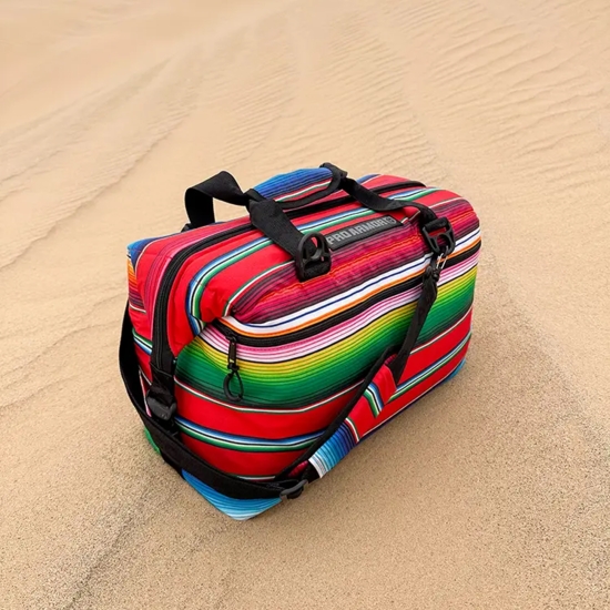 Pro Armor 24 Pack Canvas Serape Cooler Bag - alt image 3