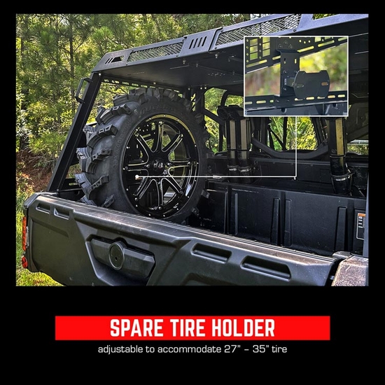 Seizmik Bed Rack Spare Tire Holder - alt image 5