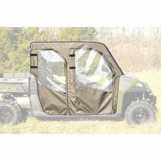 Seizmik Full Soft Doors w/ Zippered Windows - 2014-19 Polaris Ranger Crew XP 900 - alt image 0