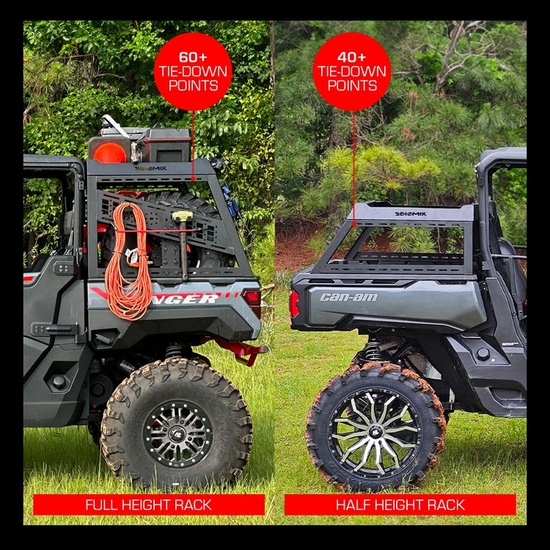 Seizmik Half Height Bed Rack - Full-Size Polaris Ranger, Can-Am Defender - alt image 9