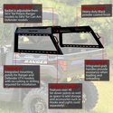Seizmik Half Height Bed Rack - Full-Size Polaris Ranger, Can-Am Defender
