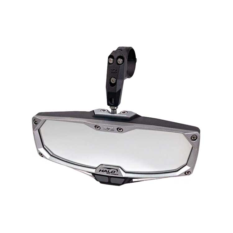 LED Rear View Mirror with 1.75 Inch Clamp | Side By Side Stuff