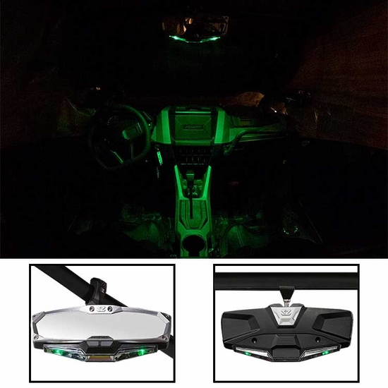 Seizmik&reg; Halo RA LED Rear View Mirror w/ 1.75 Inch Clamp - alt image 3