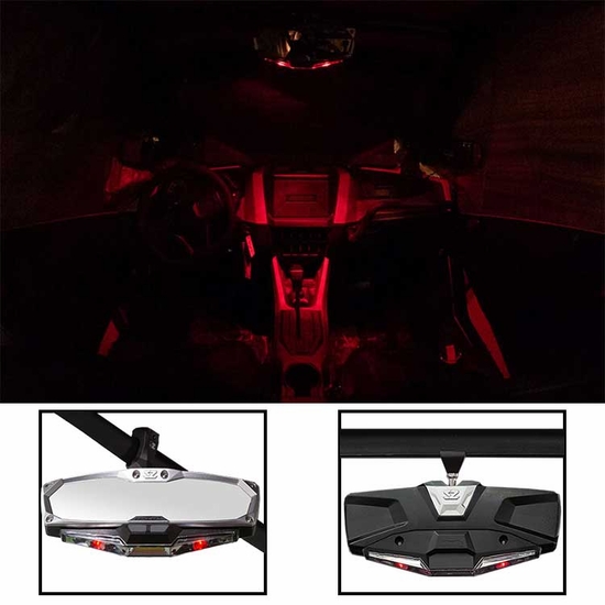 Seizmik Halo RA LED Rear View Mirror w/ Pro-Fit Clamp - alt image 2