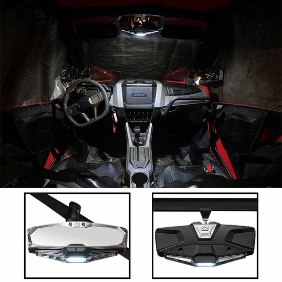 Seizmik Halo RA LED Rear View Mirror w/ Pro-Fit Clamp - alt image 5