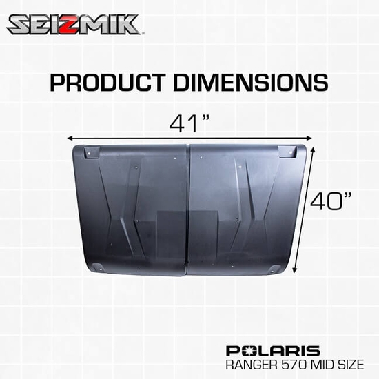Seizmik Hard Top - 2015-22 Mid Size Polaris Ranger 500, 570, ETX, EV - alt image 8