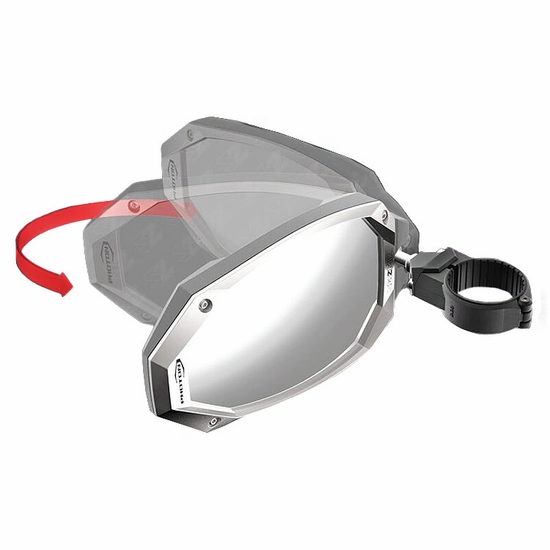 Seizmik Photon Side View Sport Mirrors w/ 1.75 Inch Clamp (Sold in Pairs) - alt image 2