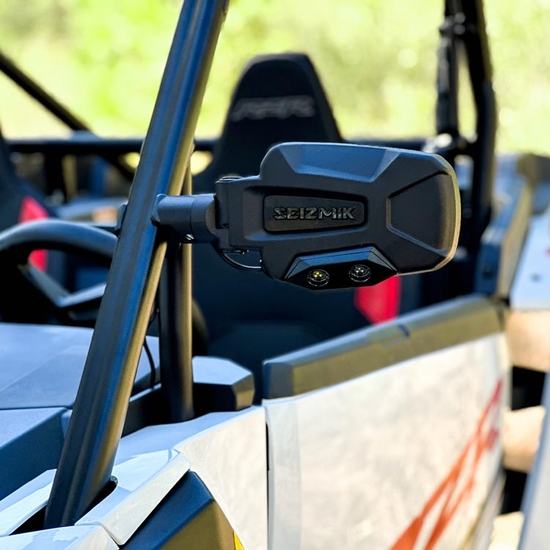 Seizmik&reg; Pursuit Night Vision Aluminum Break Away Side Mirrors w/ Adjustable Clamp - alt image 2