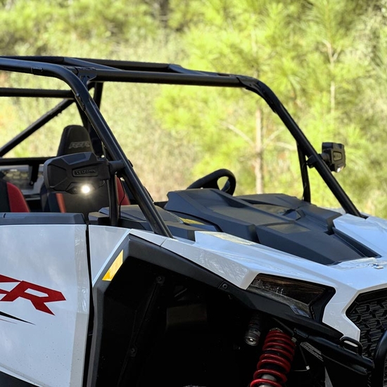 Seizmik&reg; Pursuit Night Vision Aluminum Break Away Side Mirrors w/ Adjustable Clamp - alt image 3