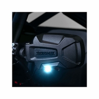 Seizmik® Pursuit Night Vision Aluminum Break Away Side Mirrors w/ 2 Inch Clamp (Sold in Pairs)