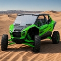 Seizmik® Versa-Vent Hard Coated Front Windshield - Kawasaki Teryx H2
