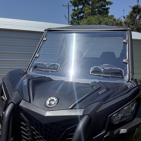 Seizmik&reg; Toolless Versa-Vent Front Windshield - Can Am Maverick Trail - alt image 1