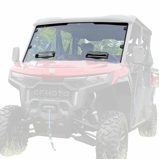 Seizmik Toolless Versa-Vent Front Windshield - CF Moto UForce U10 Pro