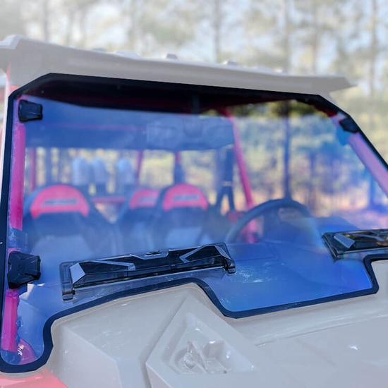 Seizmik&reg; Toolless Versa-Vent Hard Coated Front Windshield - 2019-23 Polaris RZR XP 1000, XP Turbo - alt image 1