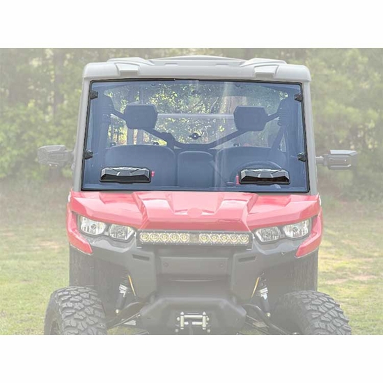 Seizmik Toolless Versa-Vent Hard Coated Front Windshield - Can Am Defender - alt image 1