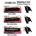 Seizmik Toolless Versa-Vent Hard Coated Front Windshield - Can Am Defender
