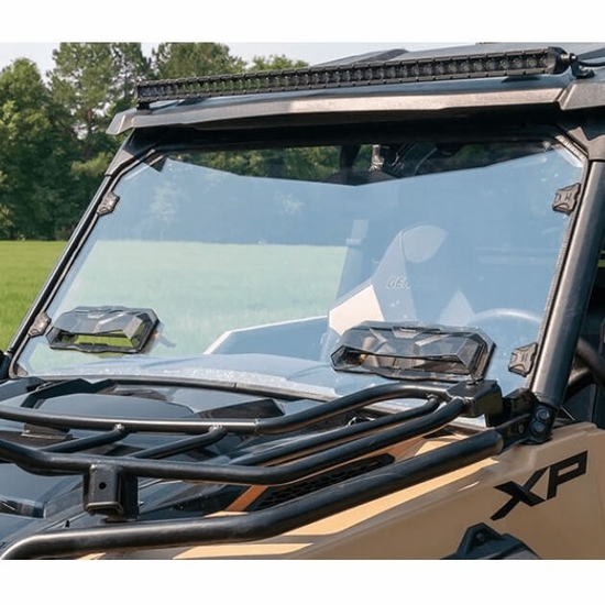 Seizmik&reg; Toolless Versa-Vent Scratch Resistant Hard Coated Windshield - Polaris General